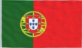 Senvi Printwear - Flag Portugal - Grote Portugal vlag - Gemaakt Van 100% Polyester - UV & Weerbestendig - Met Versterkte Mastrand - Messing Ogen - 90x150 CM - Fair Working Conditio