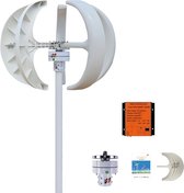 Hoobi® Windturbine 12V wit- 400W- Windenergie- Duurzaam- Diervriendelijk- Energie opwekken- 360℃ rotatie