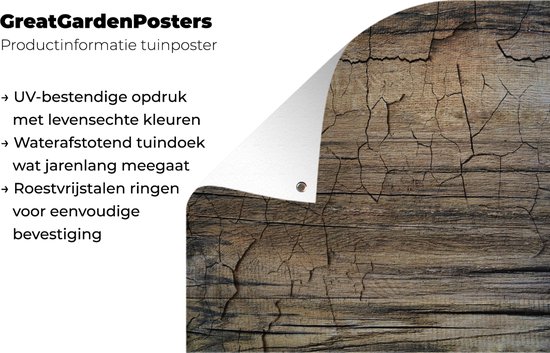 Tuindoek Hout - Verf - Industrieel - 100x100 cm Tuindoek Hout - Verf - Industrieel - 100x100 cm