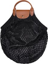 Trendy shopper met leren handvat