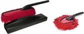 Car Duster SET : Car Duster in zwarte koker incl. stofwisser - auto