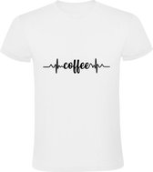 Coffee cardiogram Heren T-shirt | koffie | Coffee
