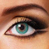 Fashionlens® kleurlenzen - Aqua Green - jaarlenzen met lenshouder - groene contactlenzen
