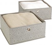 organizer Balance 28 x 13 cm polypropyleen taupe 2 stuks