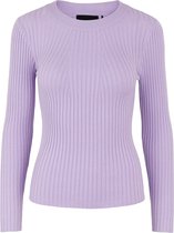 PCCRISTA LS O-NECK KNIT NOOS Dames Trui Lavendula - Maat S