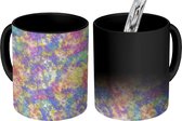 Magische Mok - Foto op Warmte Mokken - Tie dye - Regenboog - Patronen - Magic Mok - Beker - 350 ML - Uitdeelcadeautjes