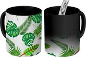 Magische Mok - Foto op Warmte Mokken - Koffiemok - Jungle - Tropisch - Patronen - Bladeren - Magic Mok - Beker - 350 ML - Theemok