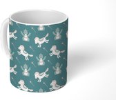Mok - Koffiemok - Paard - Draak - Patronen - Kinderen - Mokken - 350 ML - Beker - Koffiemokken - Theemok