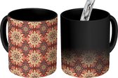 Magische Mok - Foto op Warmte Mokken - Mandala - Bohemian - Design - Magic Mok - Beker - 350 ML - Uitdeelcadeautjes