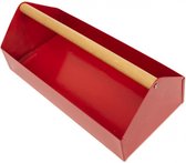 organizer Toolbox 81 x 31 cm staal/hout rood