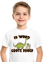 Grote broer T-shirt | Grote broer t-shirt dinosaurus  | UV Protection | Leeftijd ca. 8 tot 9 jaar