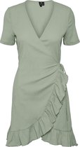 Vero Moda VMHAYA Short Dress NOOS Dames Wikkeljurk Dessert Sage - Maat XL