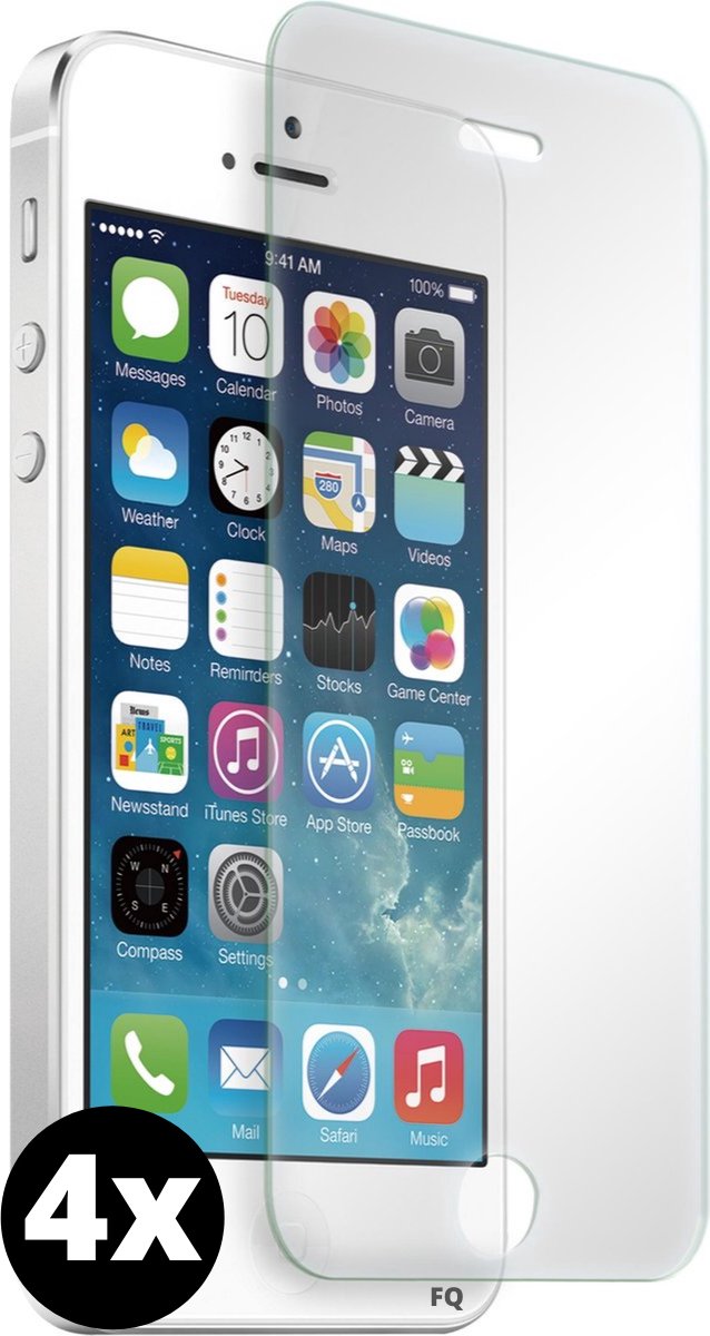 Fooniq Screenprotector Transparant 4x - Geschikt Voor Apple iPhone 6/6S/7/8/SE 2020