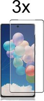 Samsung Note 20 Ultra Screenprotector - Samsung Galaxy Note 20 Ultra screen protector - Full cover - 3 stuks