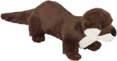 Pluche knuffel dieren Rivier Otter 23 cm - Speelgoed knuffelbeesten - Eco Soft-serie - Leuk als cadeau
