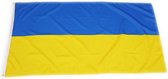 Kwaliteitsvlag vlag Oekraïne 90 x 150 cm met versterkte hijsband