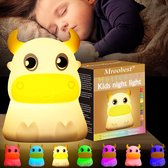Nachtlampje Kinderen - LED Licht – Nachtlampje Babykamer  – USB-Oplaadbaar – Dimmer – Draadloos - Kindvriendelijk