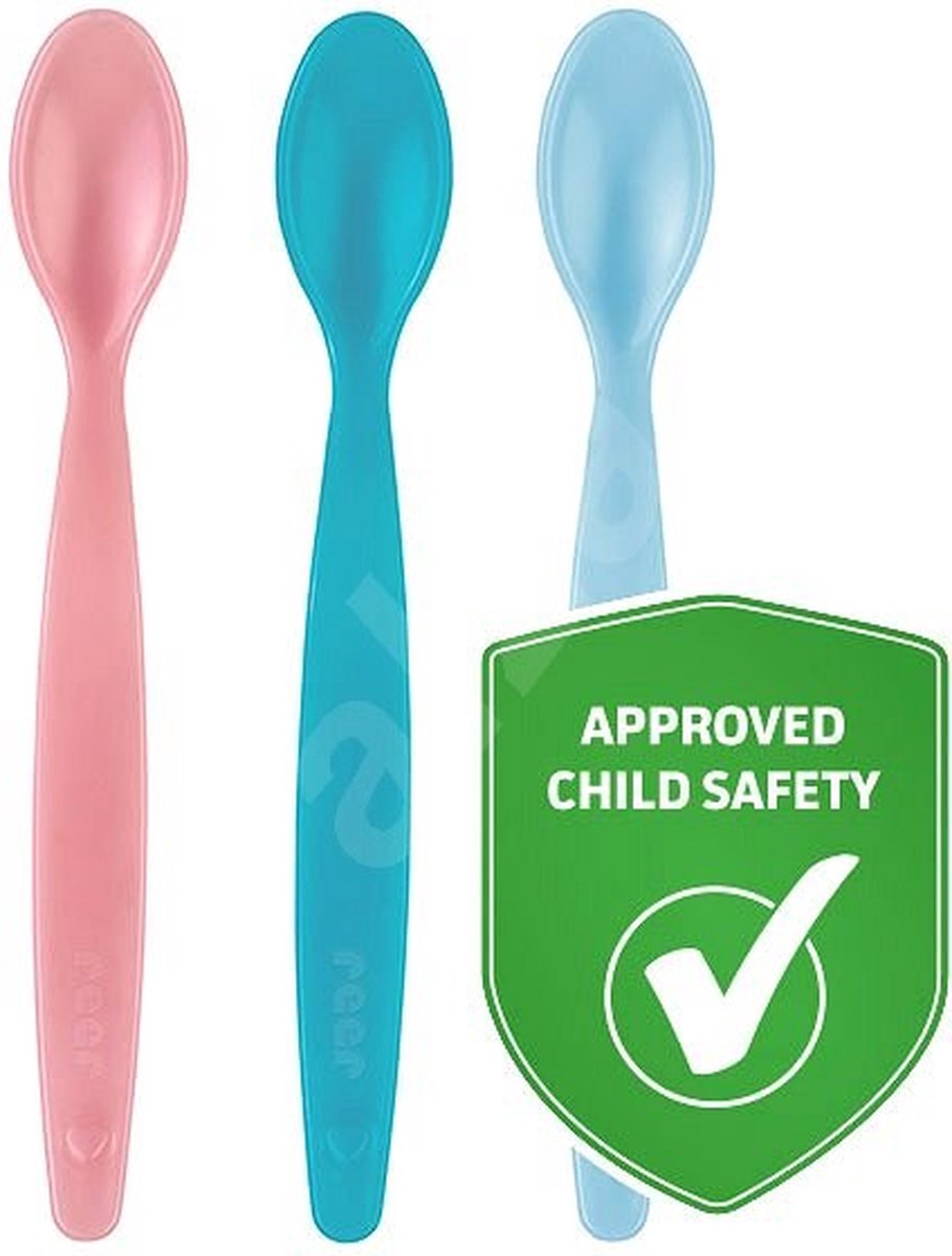 Reer babylepels met temperatuurindicator 3 stuks 17 cm