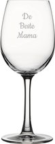 Gegraveerde witte wijnglas 36cl De Beste Mama
