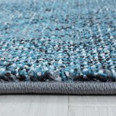 Woonkamer vloerkleed, laagpolig Marble Blur-patroon Zachtpolig Blauw
