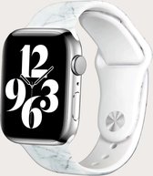 Siliconen Apple Watch Bandje Innerlight - Marmer patroon- 38/40/41 mm - Series 1 2 3 4 5 6 SE 7 - Geschikt voor Apple Watch