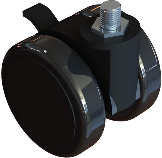 Next Level Racing Vergrendelbare Castor Wielen - Zwart van Next Level Racing — afbeelding 3