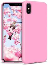 iPhone Xs Max | achterkant hoesje | roos | siliconen | Tf cases