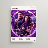 Marvel Poster - Hawkeye Poster - Minimalist Filmposter A3 - Hawkeye TV Poster - Hawkeye Merch - Vintage Posters