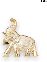 Servetring - goud - olifant - servetten - decoratie - 5 cm
