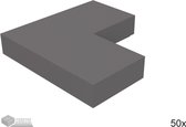 LEGO Tegel 2x2 Hoek, 14719 Donker blauwgrijs 50 stuks