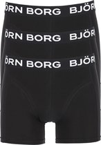 Björn Borg boxershorts Essential (3-pack) - heren boxers normale lengte - zwart - Maat: S