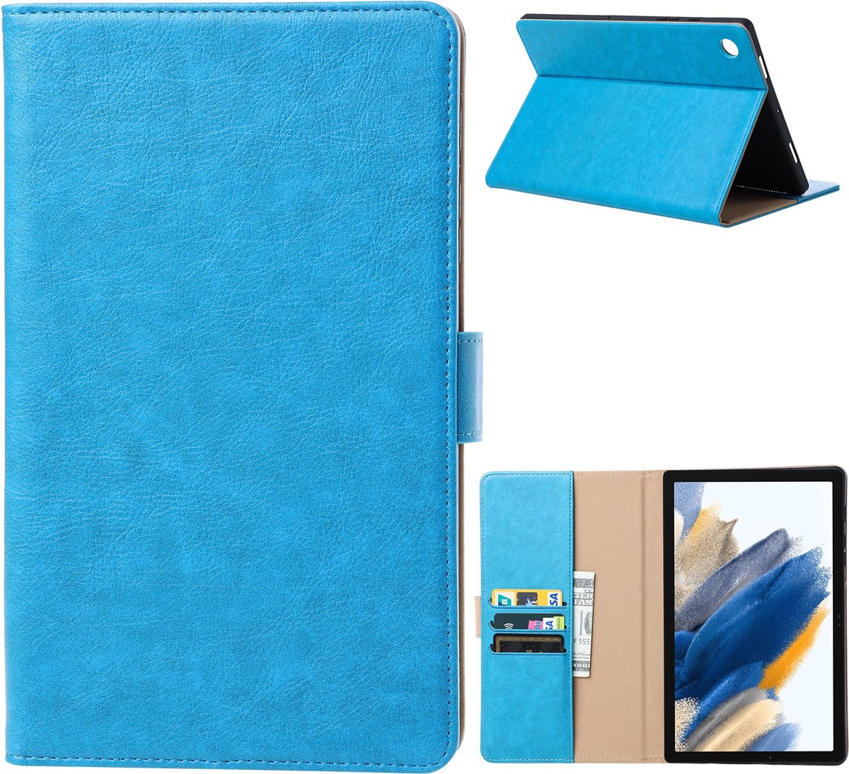 Luxe Tablet Hoes - Geschikt voor Samsung Tab A8 Hoes - 10.5 inch (2021-2022) - Blauw