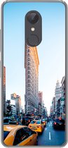Geschikt voor Xiaomi Redmi 5 hoesje - Druk verkeer rondom de Flatiron Building - Siliconen Telefoonhoesje