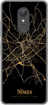 Telefoonhoesje Geschikt voor Xiaomi Geschikt voor Redmi 5 hoesje - Nîmes - Kaart - Goud - Siliconen Telefoonhoesje Telefoonhoesje