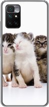 Convient pour coque Xiaomi Redmi 10 - Chat - Animaux domestiques - Fourrure - Portrait - Étui de téléphone en Siliconen
