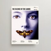 The Silence of the Lambs Poster - Minimalist Filmposter A3 - The Silence of the Lambs Movie Poster - The Silence of the Lambs Merchandise - Vintage Posters