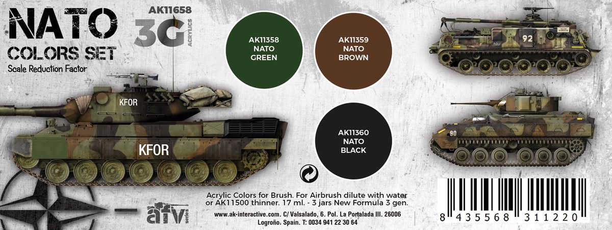Nato Colors Set - AK-Interactive - AK-11658