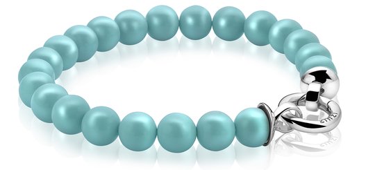 Bracelet Zinzi argent perle turquoise avec fermoir 20cm ZIA401T- S