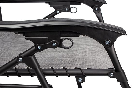 Abbey Campingstoel - Chaise Longue IV - Set van 2 - Grijs van Abbey Camp — afbeelding 4