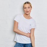 Het Dare2B Defy II T-shirt met korte mouwen - dames - Q-Wic - lichtgewicht - Wit