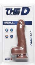 The D - Master D - 7.5 Inch w Balls Firmskyn - Caramel - Realistic Dildos caramel