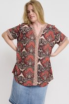 Adia blouse print combi bies