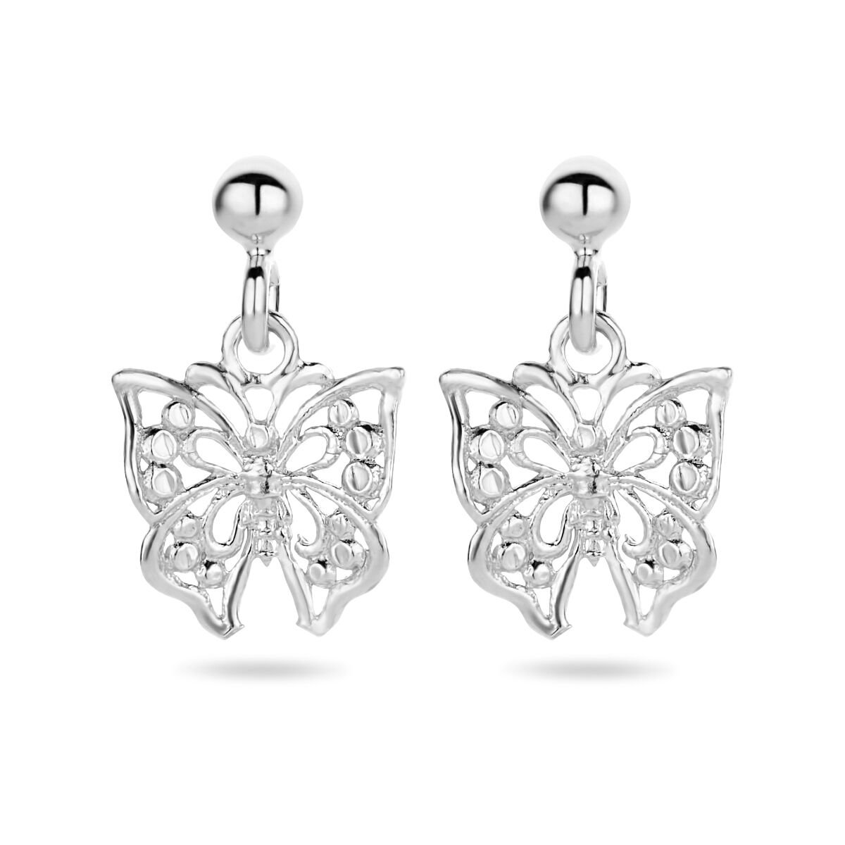 Cataleya Jewels Oorhangers Vlinder Zilver