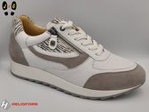 Helioform dames sneaker K-breedte, H335 wit/beige, Maat 38