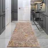 Magic Floor - Tapijt - Woonkamer - Vloerkleed Pera 0329A - Bruin - Polyester - (230x160cm)