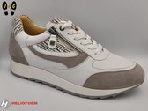 Helioform dames sneaker K-breedte, H335 wit/beige, Maat 41.5