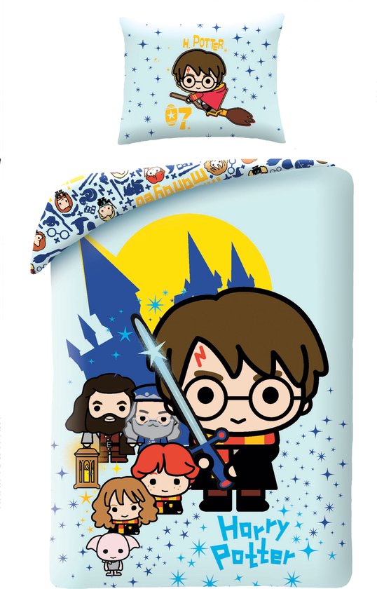 Harry Potter Dekbedovertrek Lumos - Eenpersoons - 140 x 200 cm - Katoen Harry Potter Dekbedovertrek Lumos - Eenpersoons - 140 x 200 cm - Katoen
