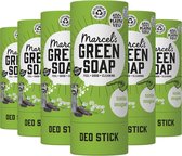 Marcel's Green Soap Deo Stick Tonka & Muguet - 6 x 40 gram