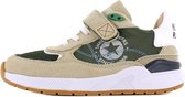 Shoesme beige sneakers met groene details