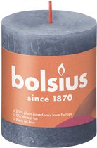 Bolsius Rustiek stompkaars 80/68 - Twilight Blue